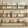 Upgraded Thick Floating Shelves, 24 Inch Solid Wood Bookshelf by Makestorageclosetolife
