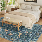 DUKINO 6x9 Area Rug, Washable Animal Living Room Rug Non Slip, Low Pile - Image 4