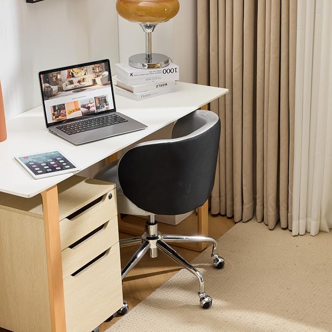 VINGLI Cute Small Swivel Desk Chair Comfy - Image 7