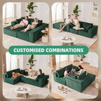 108” Modular Sectional Sofa, Cloud Sectional Couch - Image 4