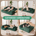 Weture 108” Modular Sectional Sofa, Cloud Sectional Couch - Image 4