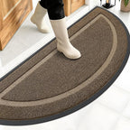 OLANLY Half Circle Front Door Mat Outside 59x23 All-Season Rubber Doormat | by OLANLY
