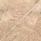 Beige Runner Rug for Bedroom 2x5ft Fluffy Area Rug Bedside Runner Rug for Kids - Image 6
