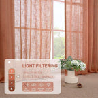 Light Filtering Linen Curtains 54 inches Long - Image 5