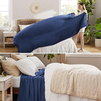Bedsure GentleSoft 100% Cotton Blanket Queen Size - Image 4