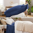 Bedsure GentleSoft 100% Cotton Blanket King Size - Image 4