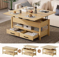 SYESWAY 42'' Lift Top Coffee Table, 4-in-1 Multifunctional Lift Coffee Table by SYESWAYFurniture