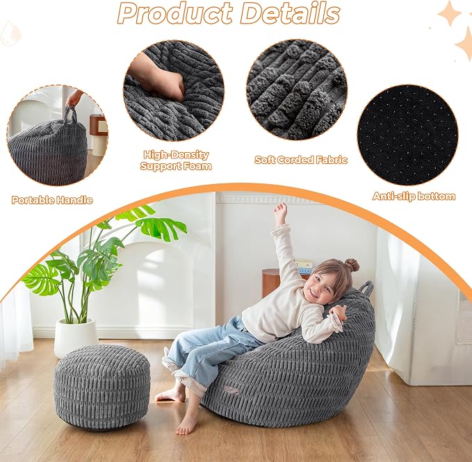 MAXYOYO Kids Bean Bag Chair - Image 7