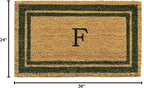 Calloway Mills 153042436F Sage Green Border 24" x 36" Monogram Doormat - Image 2
