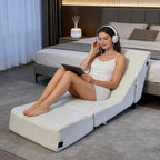 jela Luxury Indoor Chaise Lounge, Foldable Sofa Bed Chair - Image 3