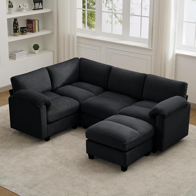87'' U-Shaped Sectional Sofa by HATPPTO