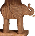 Bali & pari Elissa Bohemian Honey Rattan Elephant Console Table - Image 6
