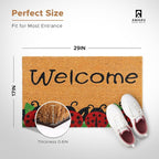 Coir Welcome Mat, 17 x 29 in | 100% Natural Coir, Anti-Shedding, Durable PVC - Image 2
