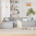 Weture 107" Modular Sectional Cloud Couch, Boneless couches Sponge sectionals by Weture