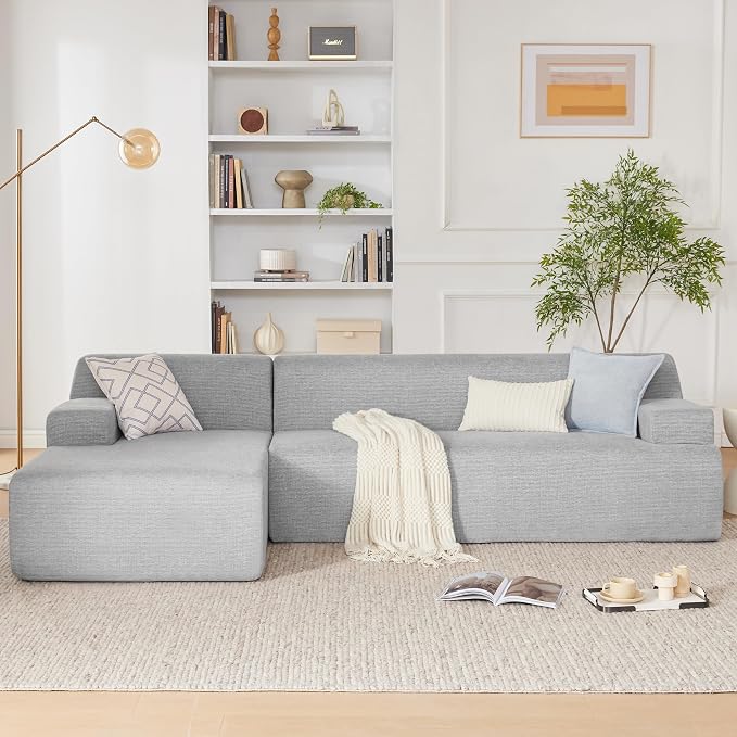 Weture 107" Modular Sectional Cloud Couch, Boneless couches Sponge sectionals by Weture