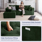 MAXYOYO Modular Sectional Sofa Couch, L Shaped Modern Cloud Couch - Image 5