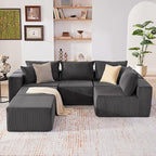 Weture 135.4" Cloud Couch Sectional, Modular Sectional Sofa - Image 2