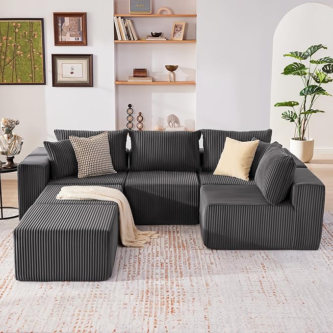Weture 135.4" Cloud Couch Sectional, Modular Sectional Sofa - Image 2