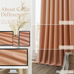 100% Blackout Curtains 84 Inch Length 2 Panels Set - Image 7
