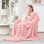 Luxury Faux Rabbit Fur Throw Blanket - Image 6