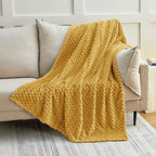 EXQ Home Gentle Soft Fleece Throw Blanket – Cozy Lightweight 3D Imitation - Image 3