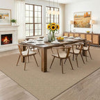KOZYFLY Farmhouse 7.5x10 Rugs for Living Room, Non Slip Woven Area Rugs - Image 2