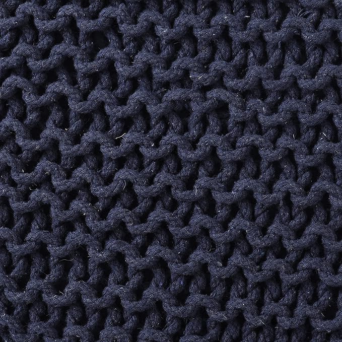 REDEARTH Square Hand Knitted Pouf - Image 5