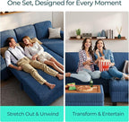 LINSY HOME Sectional Sleeper Sofa - Image 9