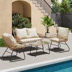 LEX CRAFT 4-Piece Outdoor Patio Furniture Set by Unknown