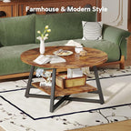 Round Coffee Table, Small Circle Coffee Table - Image 4