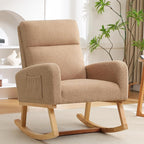 HCHAIRH Rocking Chair Nursery, Sherpa Nursing Rocking Chairs, Upholstered - Image 9