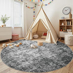 Aelenmu Round Rug 8ft Washable Rug - Image 4