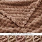 EXQ Home Gentle Soft Fleece Throw Blanket – Cozy Lightweight 3D Imitation - Image 7
