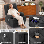 Rocker Recliner Chair with Massage and Heat, Recliner Chair - Image 7