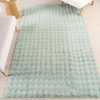 nuLOOM Jeni Green Checkered Washable Area Rug by nuLOOM