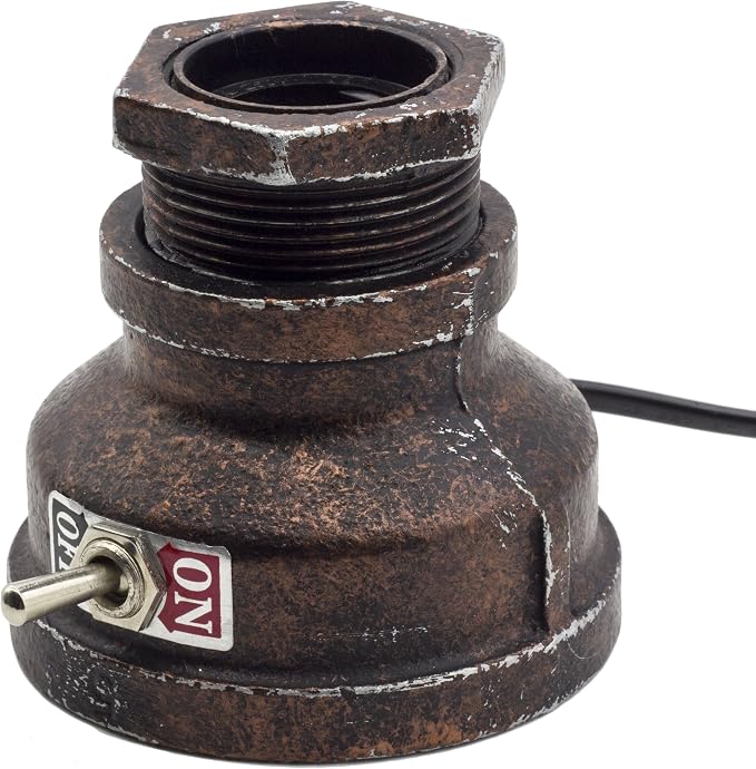 Loft Style Lamp, Corporal Bronze Steampunk Industrial Vintage Style, Water Pipe - Image 5