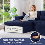 MAXYOYO 104" U Shaped Modular Sectional Sofa - Image 6
