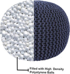 REDEARTH · Round Pouf Foot Stool Bean Bag Ottoman - Image 8