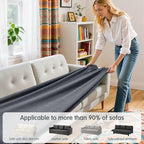 Hokway Large Couch Cushion Covers Stretch Cushion Covers Sofa Seat Cushion - Image 4