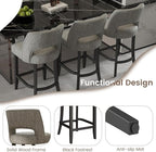 VKNOW Bar Stools Set of 2, Modern Counter Stools - Image 8