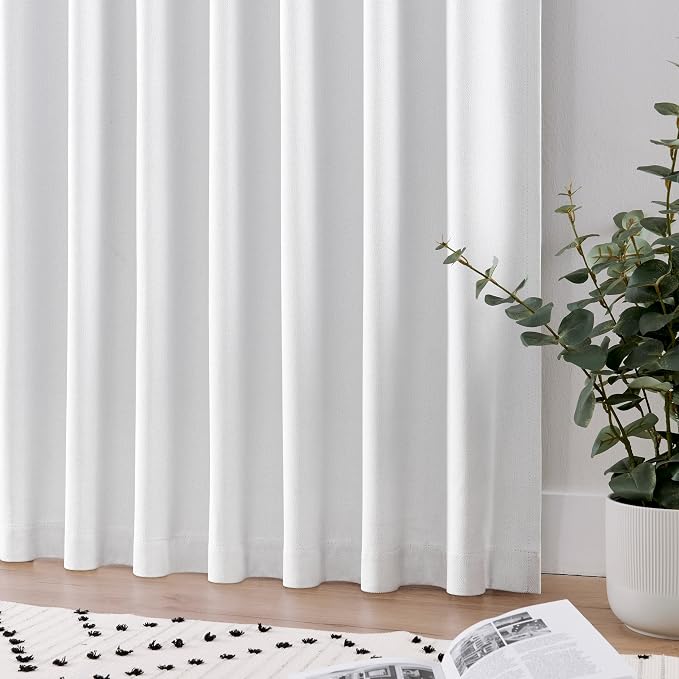 Joydeco Faux Linen Blackout Curtains - Image 5