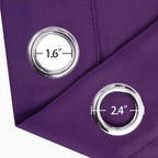 Purple Blackout Curtains 52 x 84 Inch Length/Set of 2 Curtain Panels/Thermal - Image 6