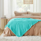 Bedsure Soft Twin Blanket for Bed Decor Gifts Blue Fog 60"x80" | Birthday Gifts - Image 7