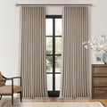 Burlywood Birch Pleated Linen Blackout Curtains 112 Inches Long | Pinch Pleat by Twodrapes
