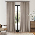 Burlywood Birch Linen Pinch Pleated Blackout Bedroom Curtains 84 Inch Long | by Twodrapes
