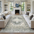 8x10 Area Rugs for Living Room, Large Washable Rug, Wheat | Rugs for Bedroom by Zesthome