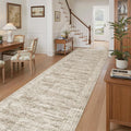 Soalmost Washable 3x12 Hallway Runner Rug Non-Slip Kitchen Entry Rugs Brown | by Soalmost