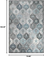Lahome Moroccan Washable Area Rug 6x9, Large Soft Living Room Bedroom Rugs | - Image 2