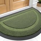 OLANLY Half Circle Front Door Mat Outside 33x21 All-Season Rubber Doormat | by OLANLY