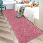 2x10 Bedside Area Rugs for Bedroom Soft Fluffy Shag Blush Pink Rug for Hallway - Image 3